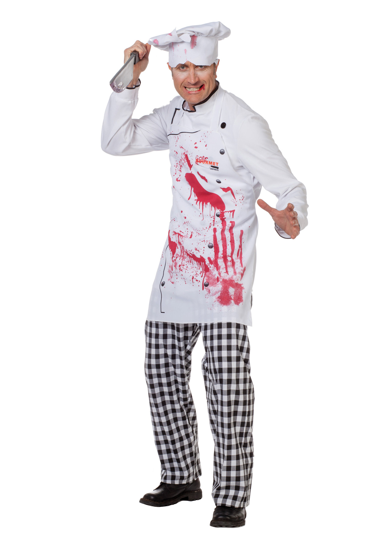 verkoop - attributen - Halloween - Schort kok met bloed